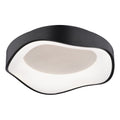 Bowen 16.5 - in. W LED Flush Mount Textured Black - Orvon Lighting