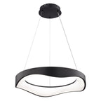 Bowen 20.5 - in. W LED Chandelier Textured Black - Orvon Lighting