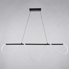 Bowman 59 - in. W LED Linear Chandelier Matte Black - Orvon Lighting