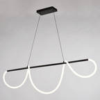 Bowman 59 - in. W LED Linear Chandelier Matte Black - Orvon Lighting