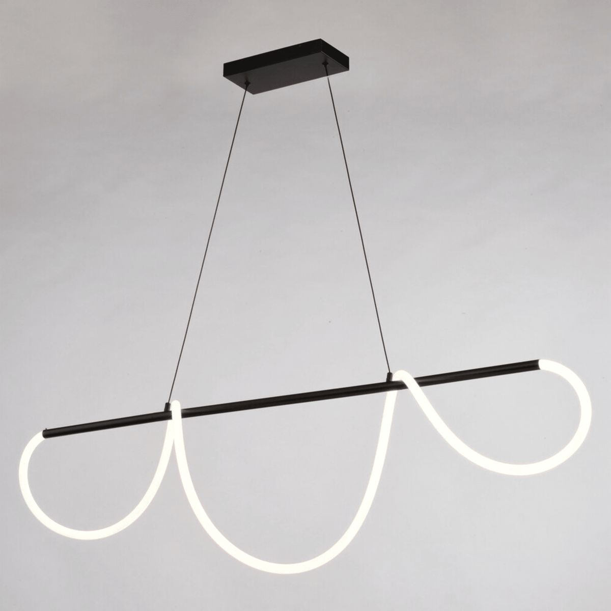 Bowman 59 - in. W LED Linear Chandelier Matte Black - Orvon Lighting