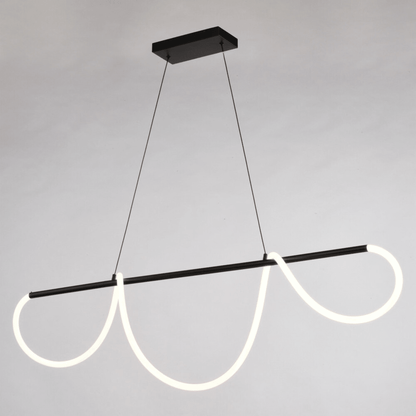 Bowman 59 - in. W LED Linear Chandelier Matte Black - Orvon Lighting