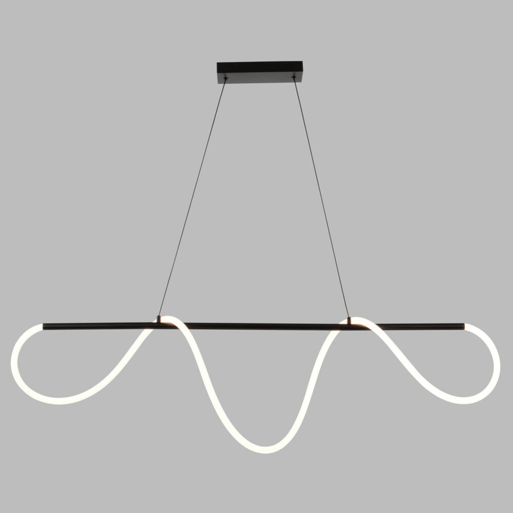Bowman 59 - in. W LED Linear Chandelier Matte Black - Orvon Lighting