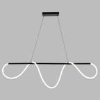 Bowman 59 - in. W LED Linear Chandelier Matte Black - Orvon Lighting