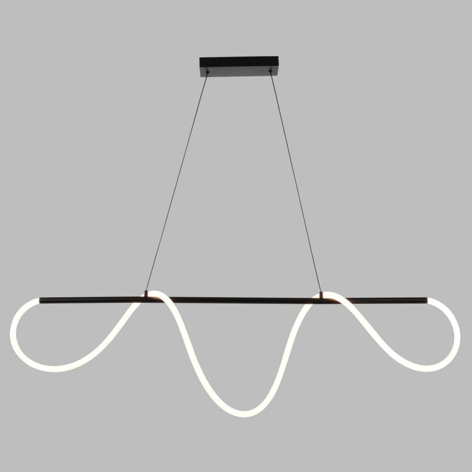 Bowman 59 - in. W LED Linear Chandelier Matte Black - Orvon Lighting