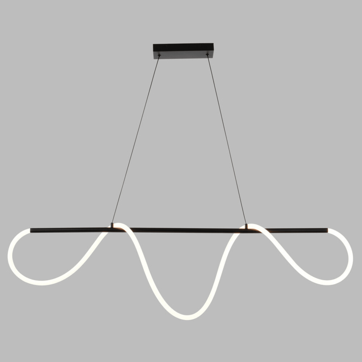 Bowman 59 - in. W LED Linear Chandelier Matte Black - Orvon Lighting