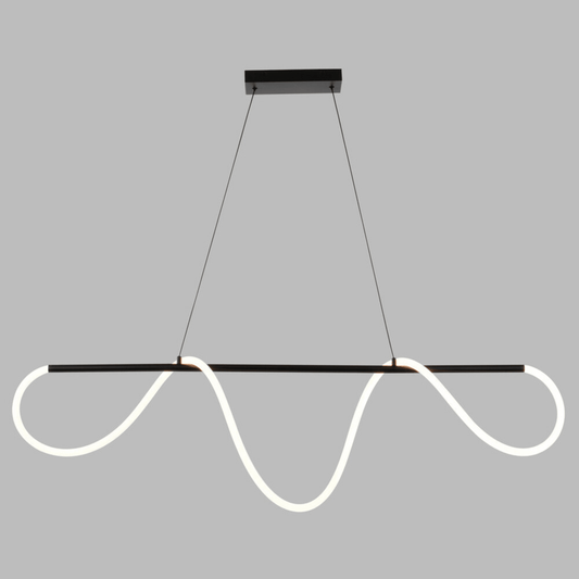 Bowman 59 - in. W LED Linear Chandelier Matte Black - Orvon Lighting