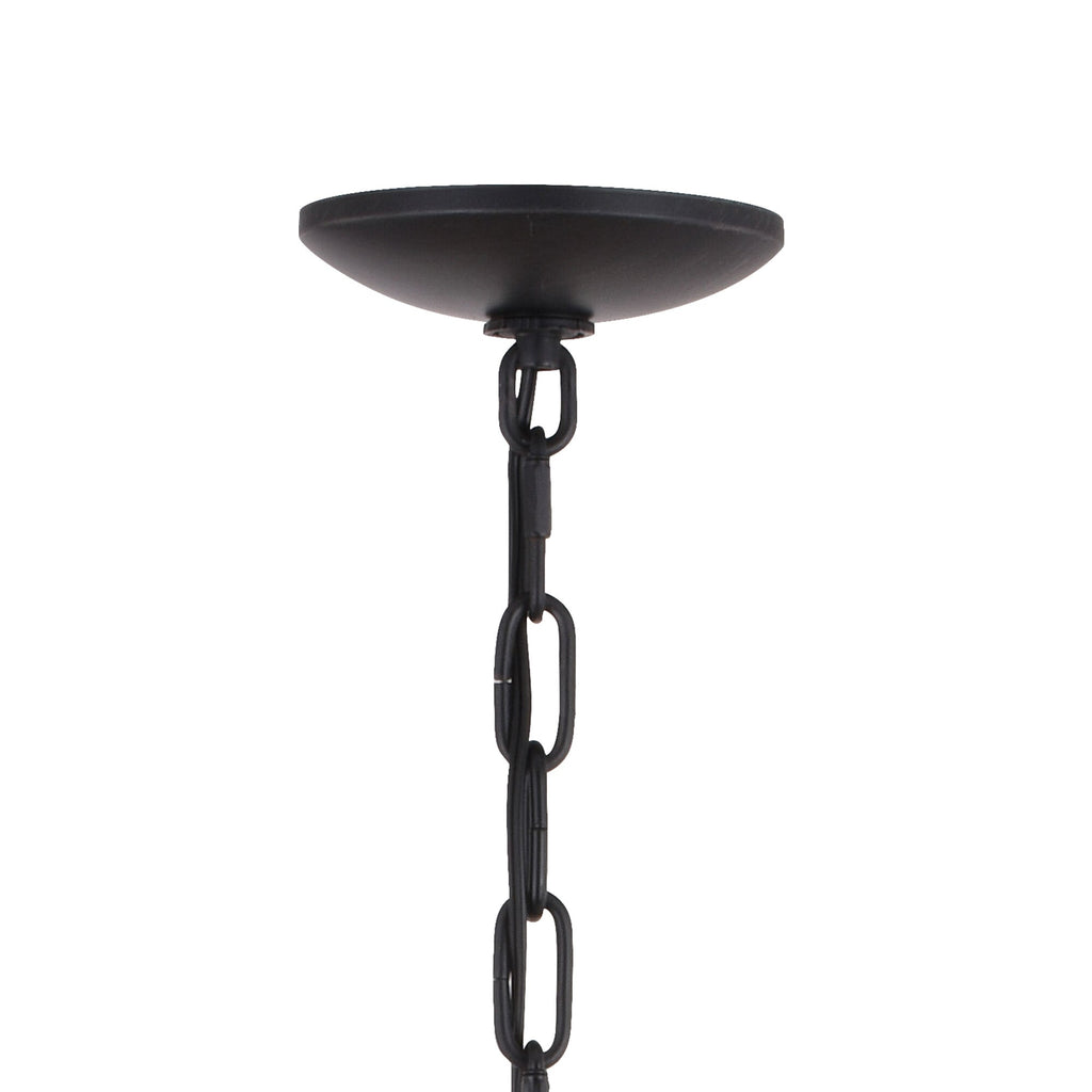 Breckenridge 30.5 - in. 6 Light Antler Chandelier Aged Iron with Natural Rope - Orvon Lighting