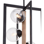 Bridgeview 16 in. 4 Light Pendant Oil Rubbed Bronze and Light Walnut - Orvon Lighting