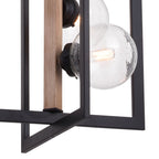 Bridgeview 16 in. 4 Light Pendant Oil Rubbed Bronze and Light Walnut - Orvon Lighting