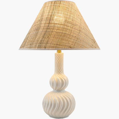 Surya Baska 18.5" L × 18.5" W × 26.5" H Accent Table Lamp – White additional view