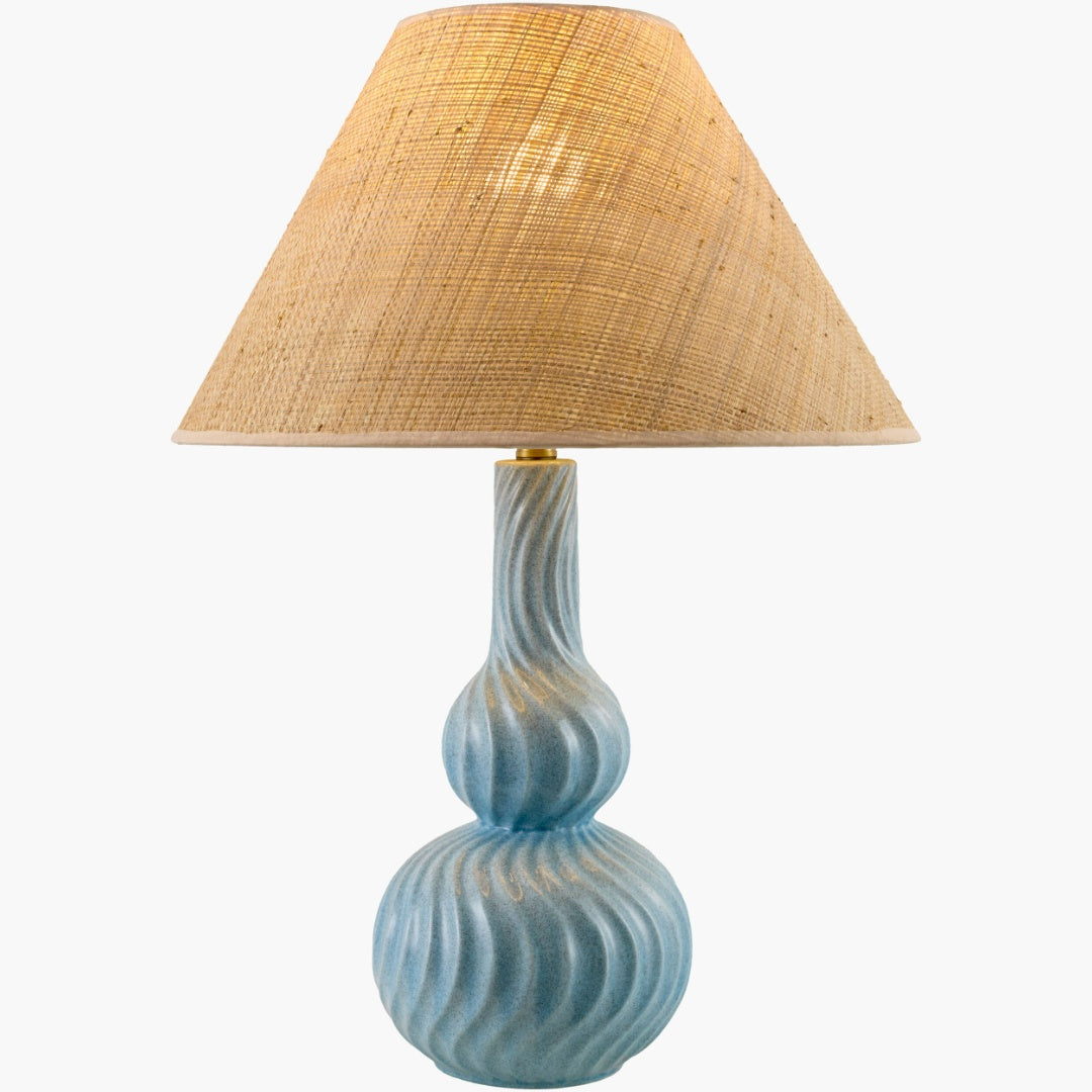 Surya Baska 18.5" L × 18.5" W × 26.5" H Accent Table Lamp – Blue additional view