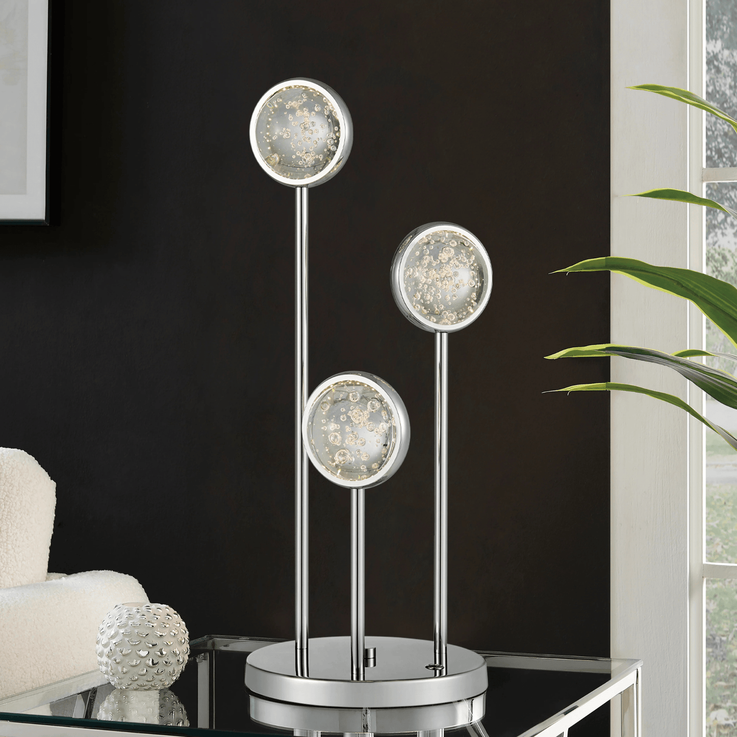 Bubbling Glow Table Lamp Chrome - Orvon Lighting