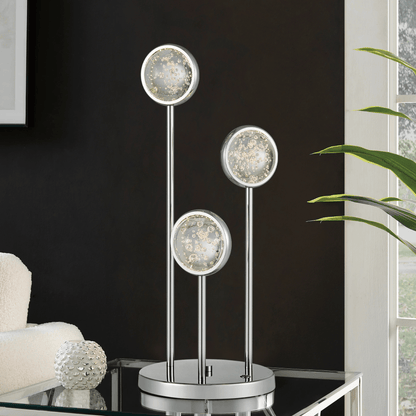 Bubbling Glow Table Lamp Chrome - Orvon Lighting