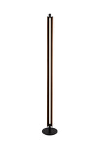 Cameron 1 Light LED Floor Lamp in Flat Black/Walnut - Orvon Lighting