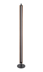 Cameron 1 Light LED Floor Lamp in Flat Black/Walnut - Orvon Lighting