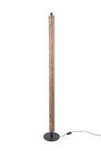 Cameron 1 Light LED Floor Lamp in Flat Black/Walnut - Orvon Lighting