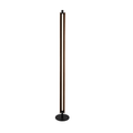 Cameron 1 Light LED Floor Lamp in Flat Black/Walnut - Orvon Lighting