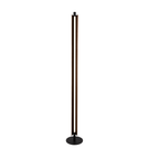 Cameron 1 Light LED Floor Lamp in Flat Black/Walnut - Orvon Lighting
