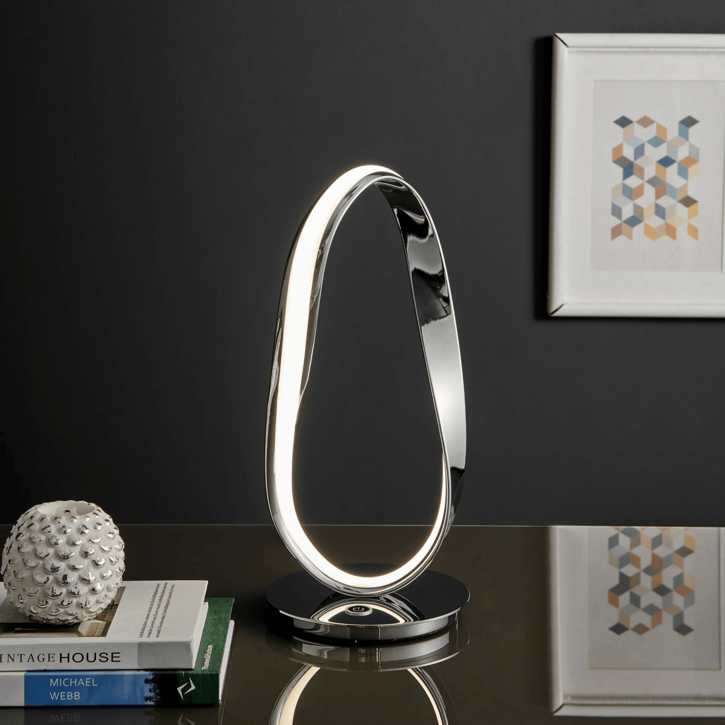 Carter Table Lamp Chrome - Orvon Lighting
