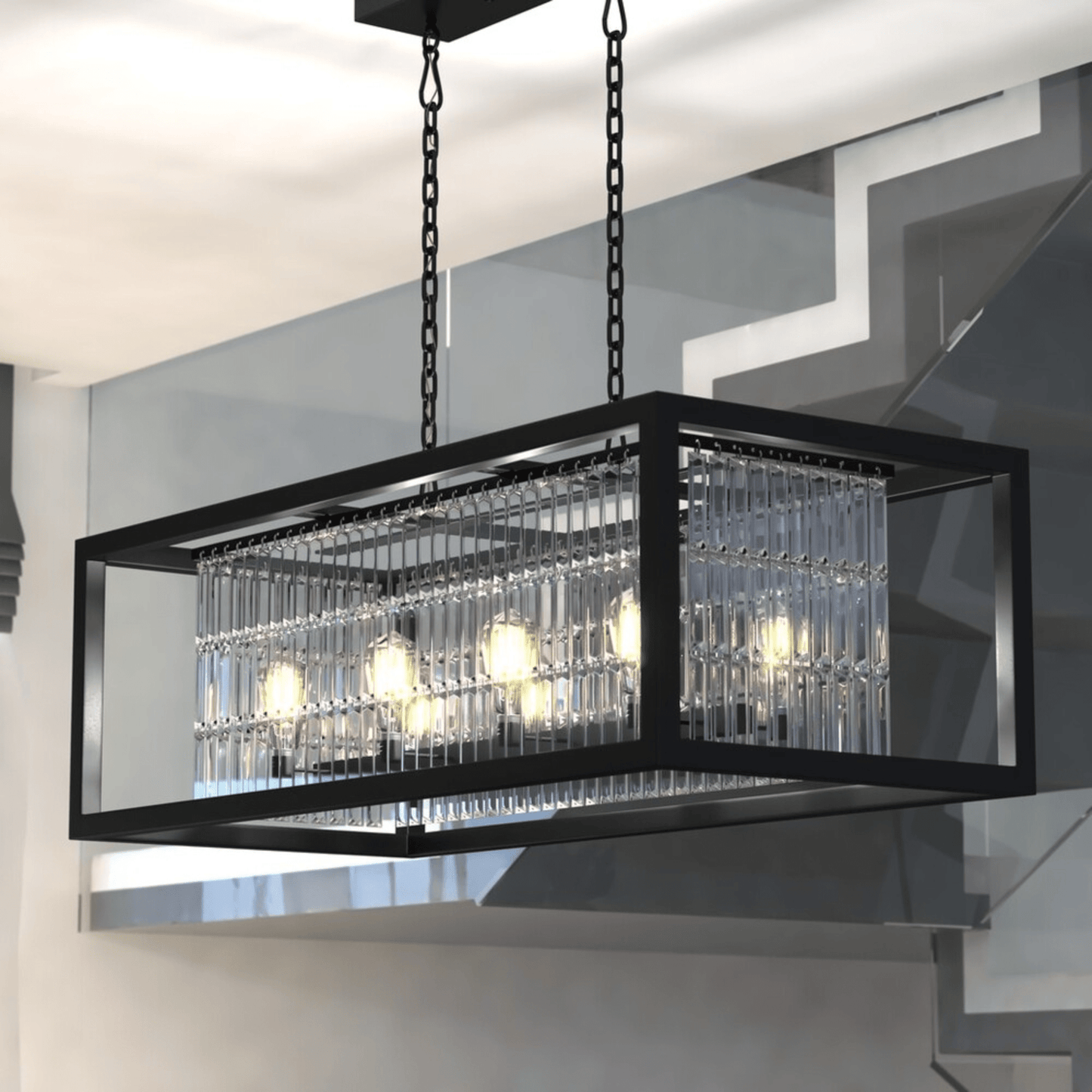 Catana 8L Linear Chandelier Oil Rubbed Bronze - Orvon Lighting