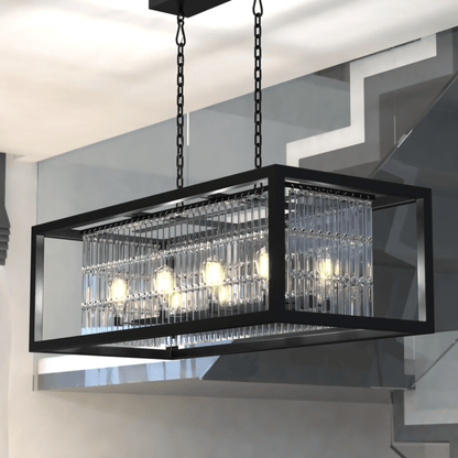 Catana 8L Linear Chandelier Oil Rubbed Bronze - Orvon Lighting