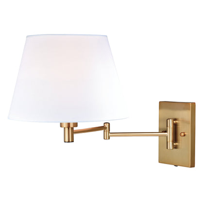 Chapeau Instalux Swing Arm Wall Light Natural Brass - Orvon Lighting