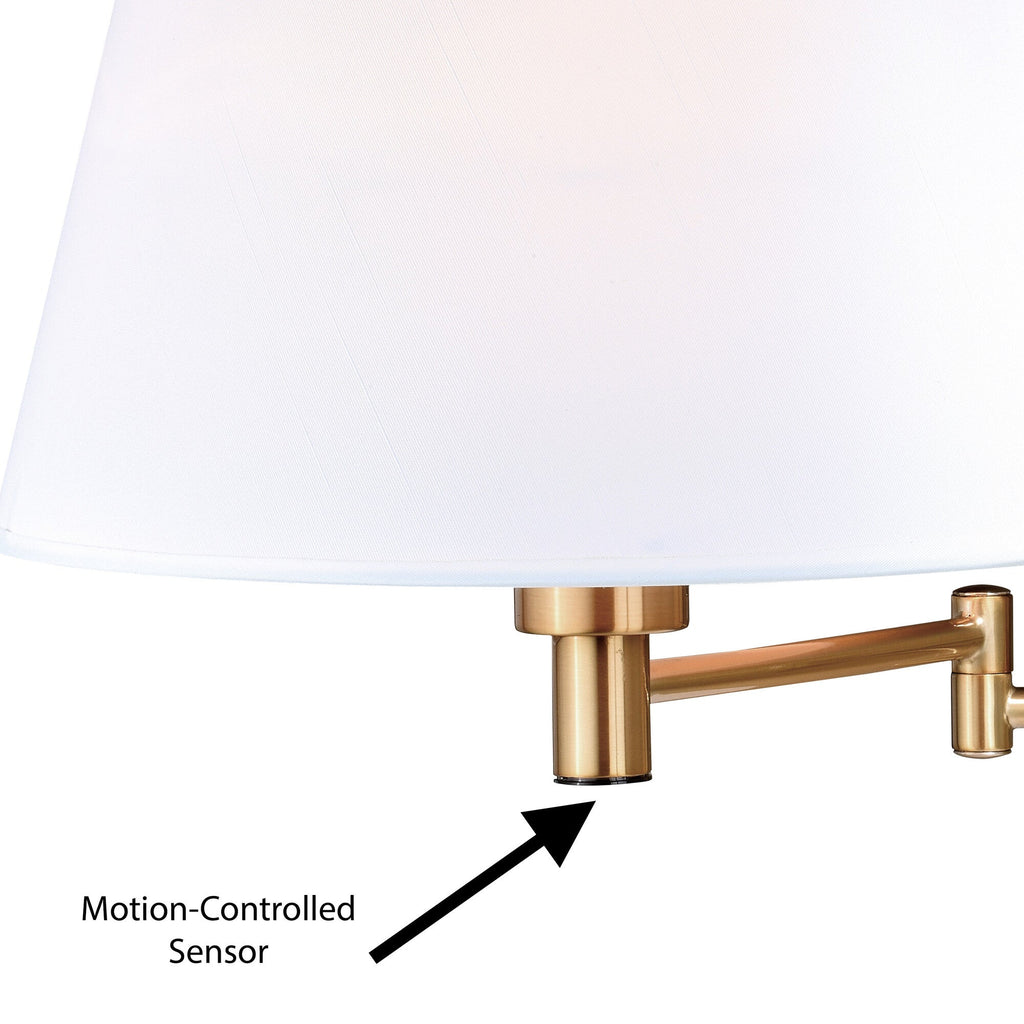 Chapeau Instalux Swing Arm Wall Light Natural Brass - Orvon Lighting