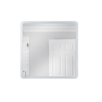 Chassis 36 X 36 inch White Illuminated Mirror - Orvon Lighting