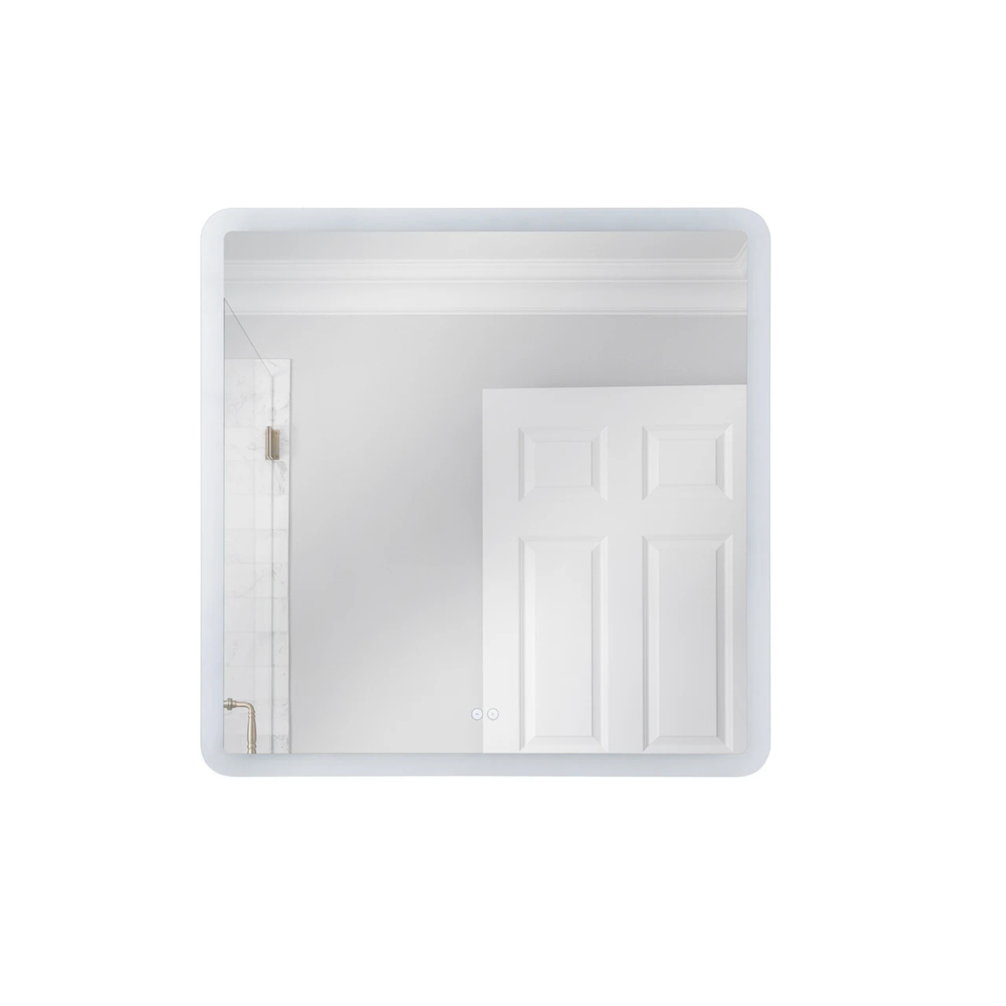 Chassis 36 X 36 inch White Illuminated Mirror - Orvon Lighting