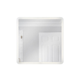 Chassis 36 X 36 inch White Illuminated Mirror - Orvon Lighting