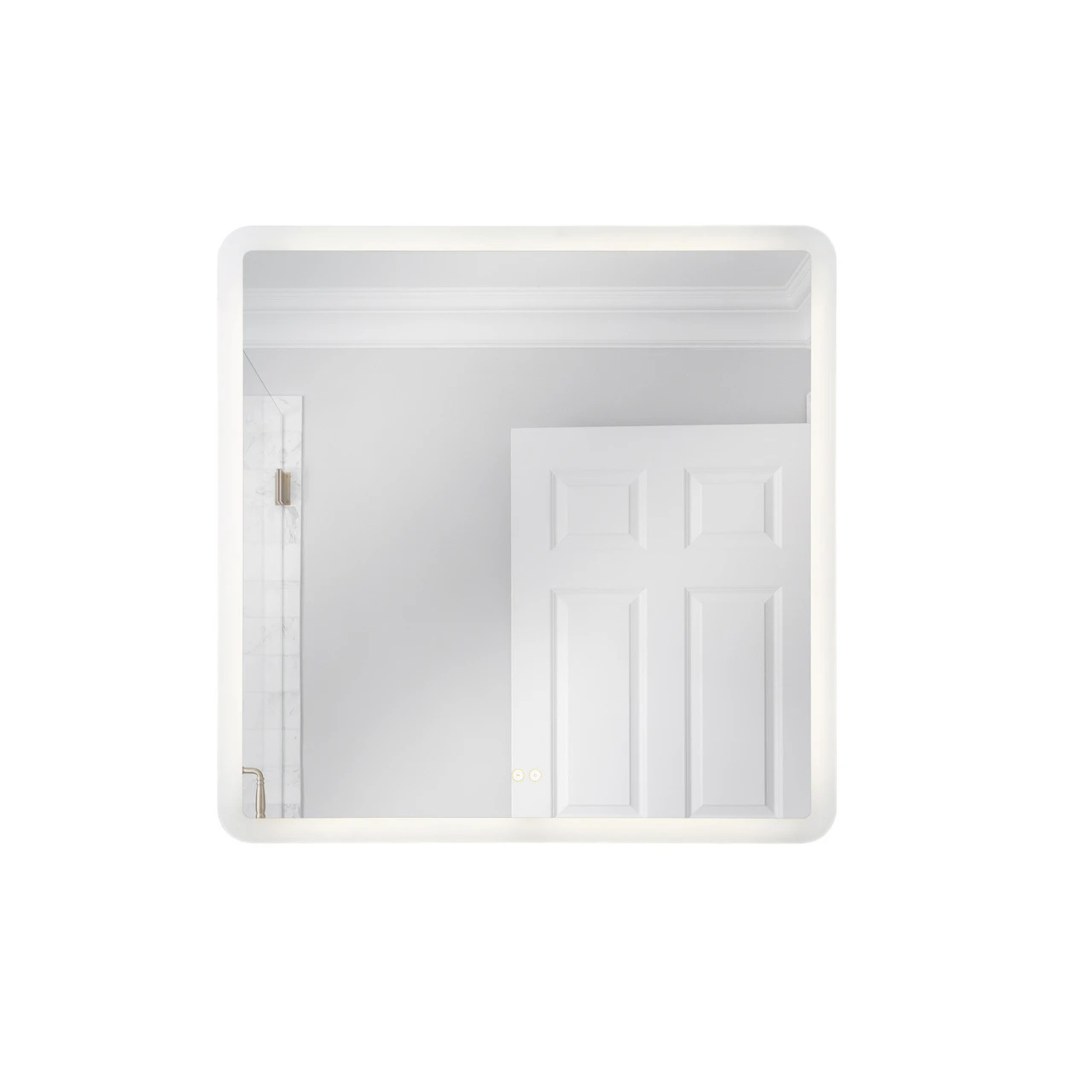 Chassis 36 X 36 inch White Illuminated Mirror - Orvon Lighting