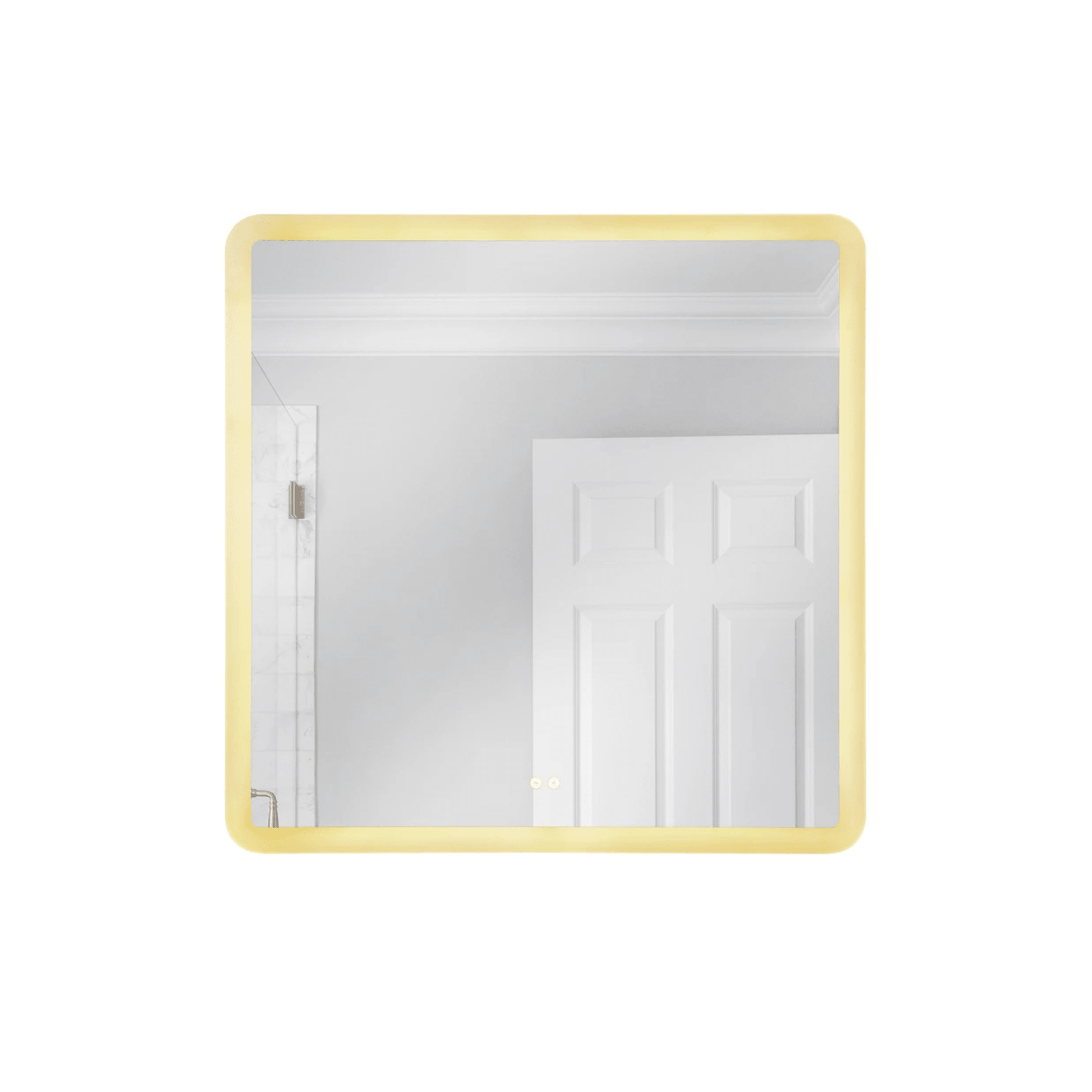 Chassis 36 X 36 inch White Illuminated Mirror - Orvon Lighting