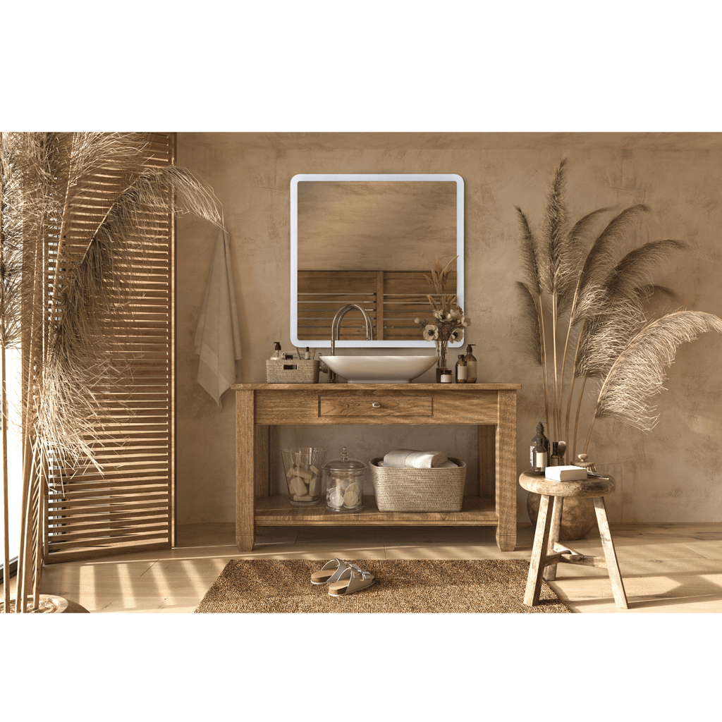 Chassis 36 X 36 inch White Illuminated Mirror - Orvon Lighting