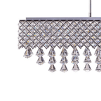 Cinderella Crystal Rectangular Chandelier 12 Light - Orvon Lighting