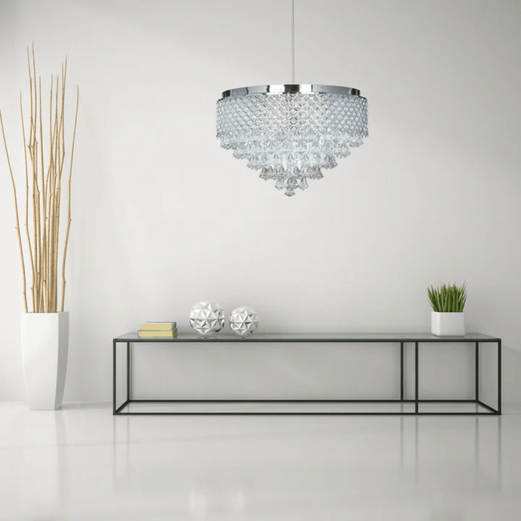 Cinderella Crystal Round Chandelier 12 Light - Orvon Lighting