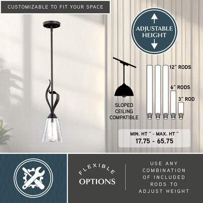 Cinta 5.75 - in Mini pendant Oil Rubbed Bronze - Orvon Lighting