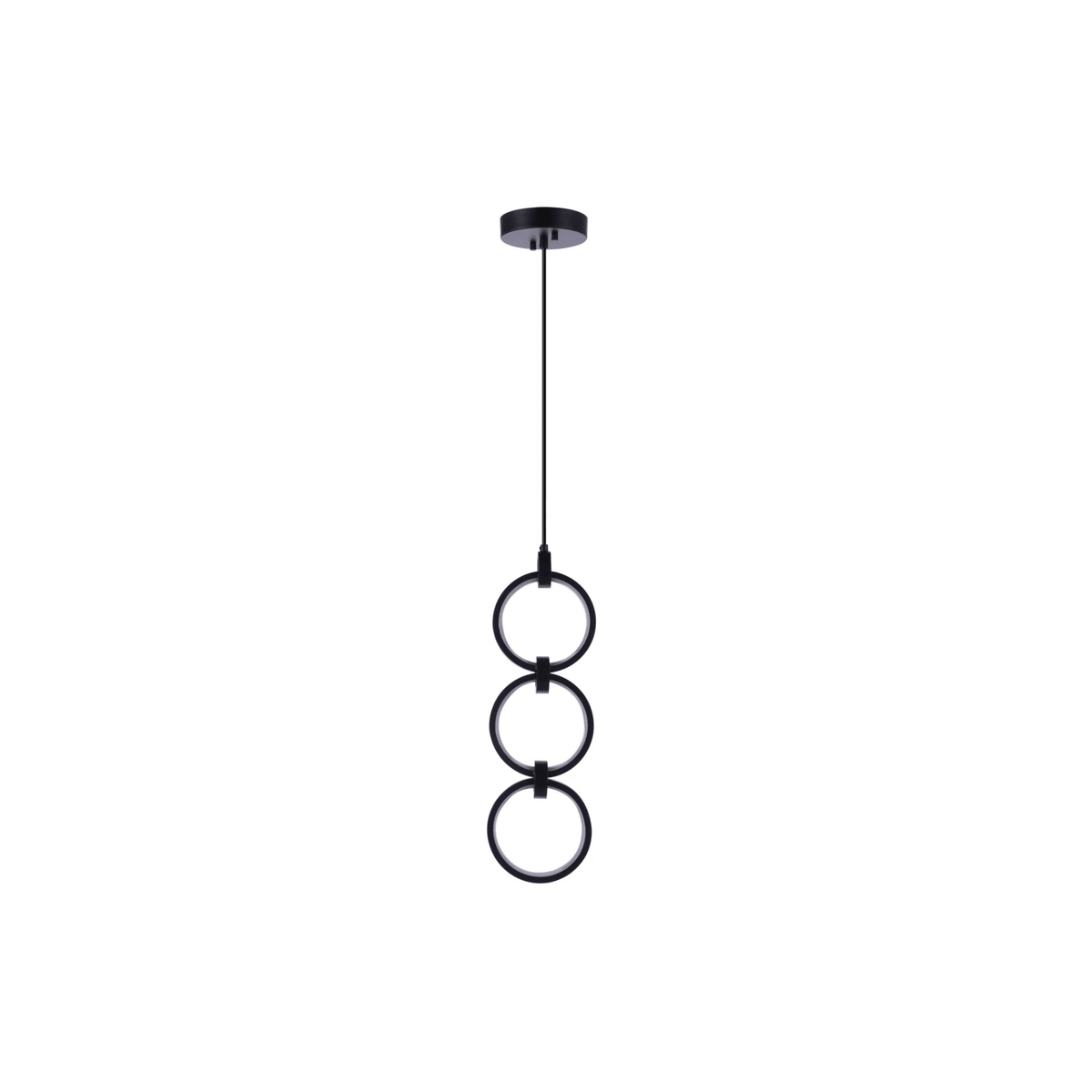 Context LED 5.13 inch Flat Black Pendant Ceiling Light - Orvon Lighting