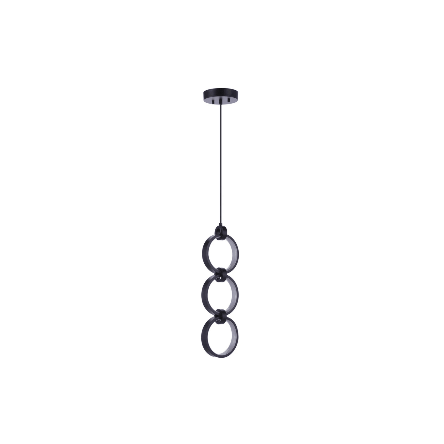Context LED 5.13 inch Flat Black Pendant Ceiling Light - Orvon Lighting