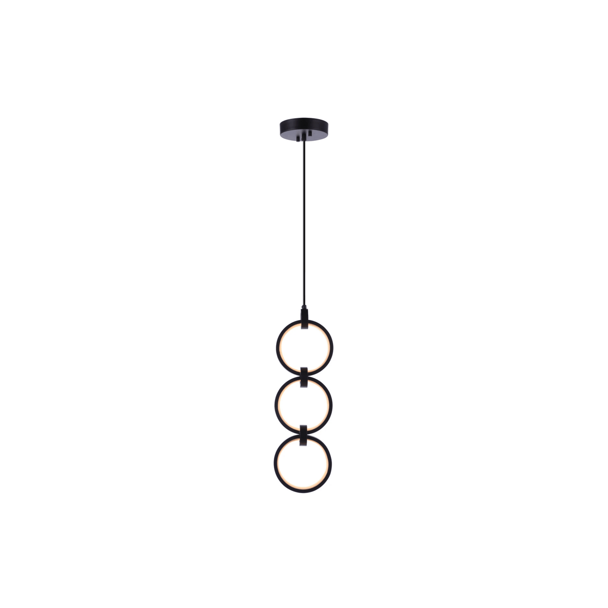 Context LED 5.13 inch Flat Black Pendant Ceiling Light - Orvon Lighting