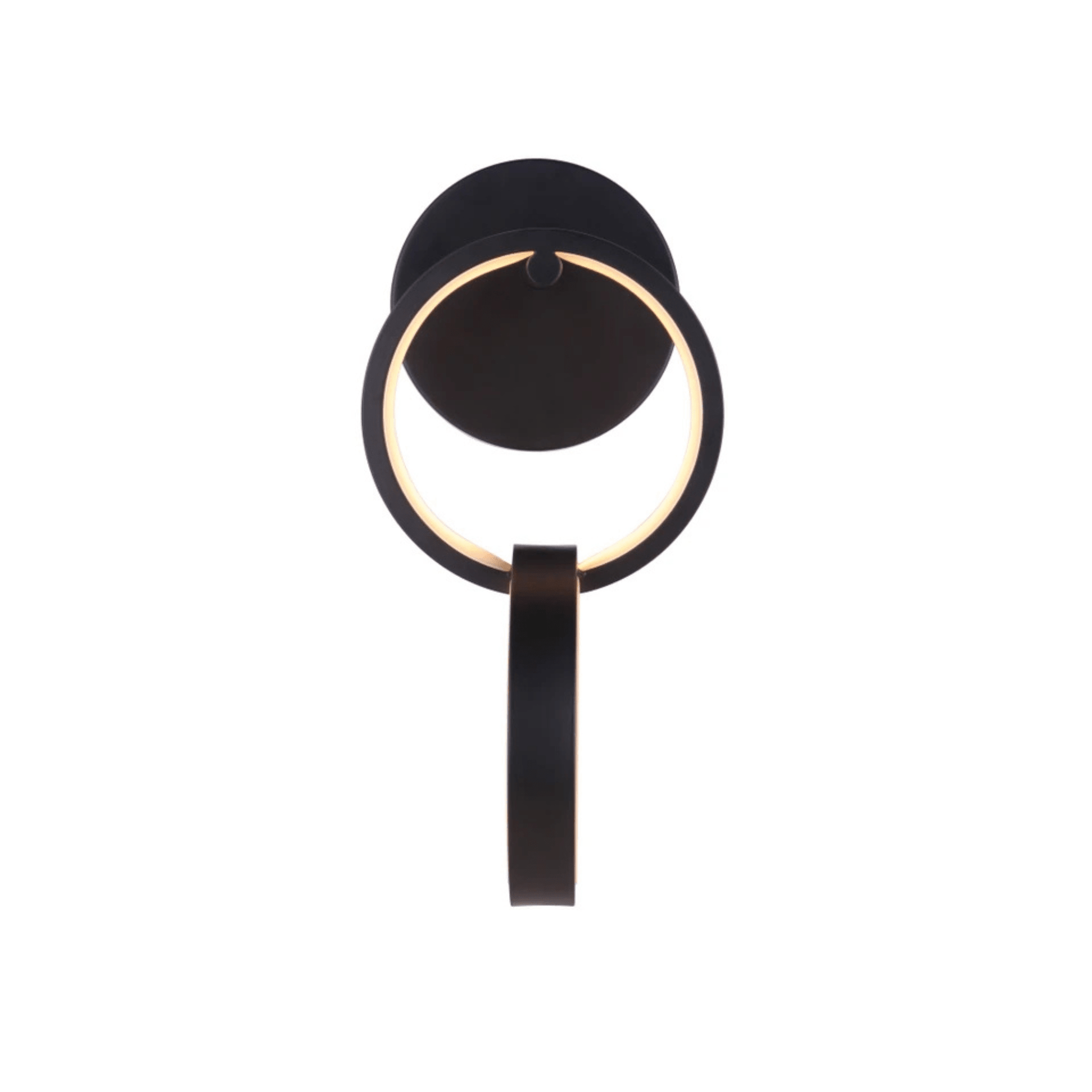 Context LED 6.5 inch Flat Black Wall Sconce Wall Light - Orvon Lighting