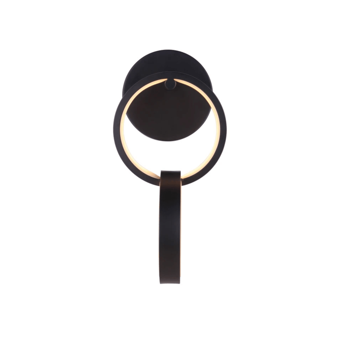 Context LED 6.5 inch Flat Black Wall Sconce Wall Light - Orvon Lighting