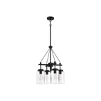 Crosspoint 4 Light 18.25 inch Espresso Outdoor Chandelier - Orvon Lighting