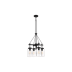 Crosspoint 4 Light 18.25 inch Espresso Outdoor Chandelier - Orvon Lighting