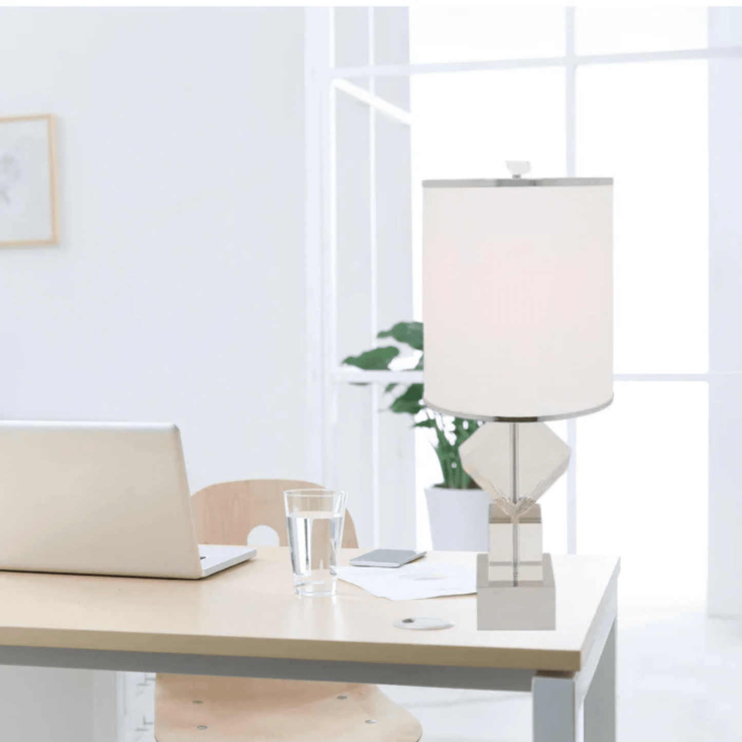 Crystal Cubes USB Table Lamp 1 Light - Orvon Lighting