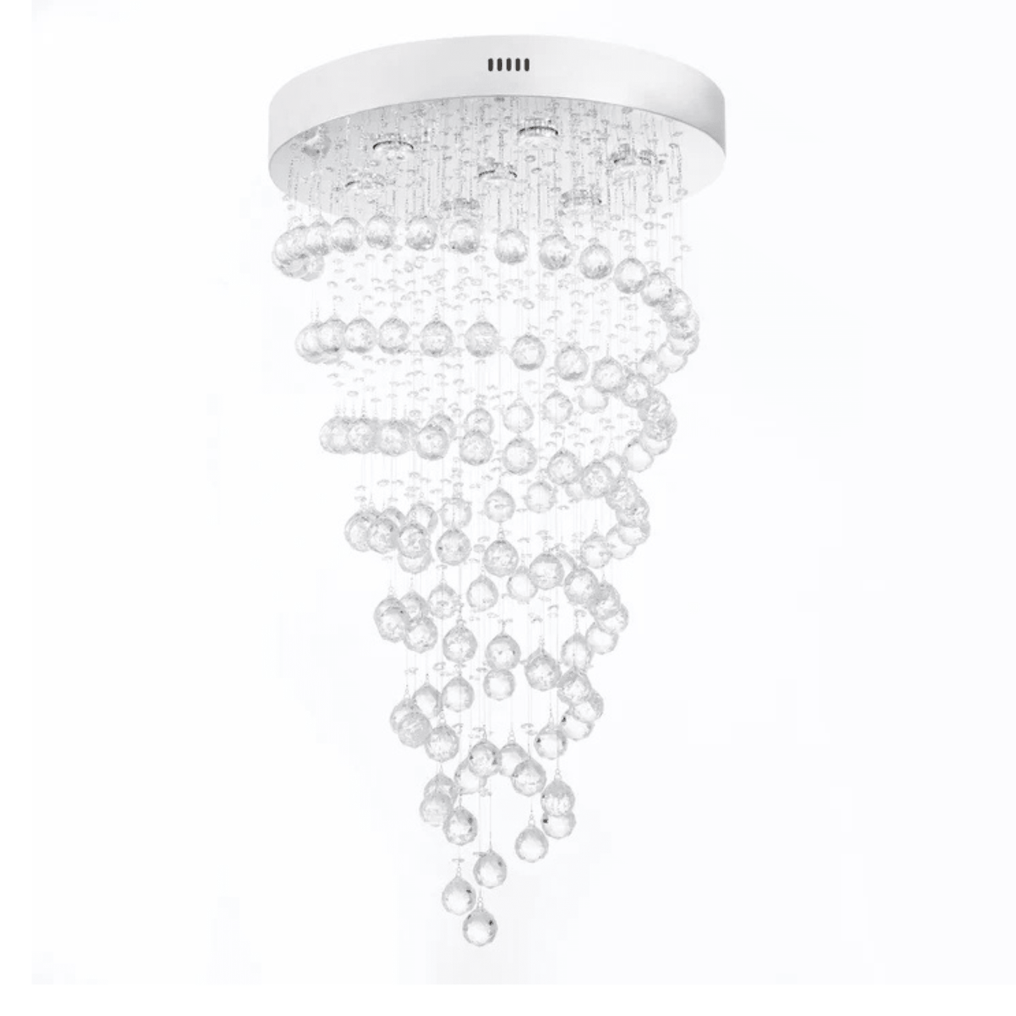 Crystal Double Helix Chandelier 7 Lights - Orvon Lighting