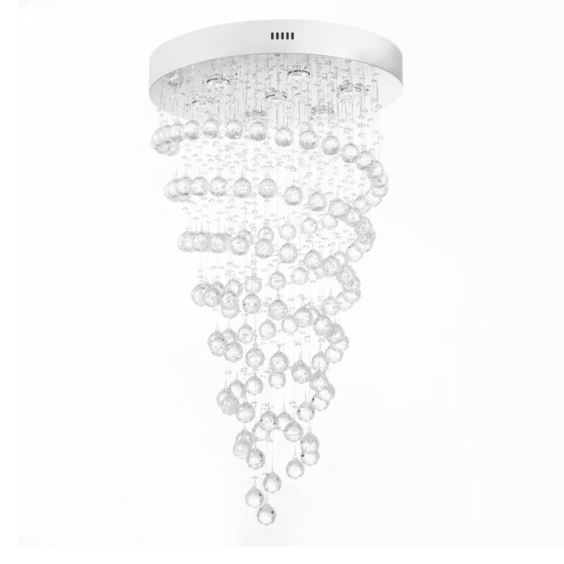 Crystal Double Helix Chandelier 7 Lights - Orvon Lighting