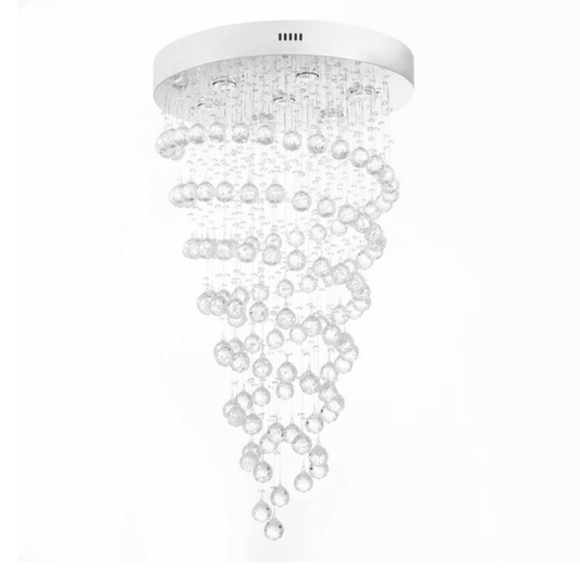 Crystal Double Helix Chandelier 7 Lights - Orvon Lighting