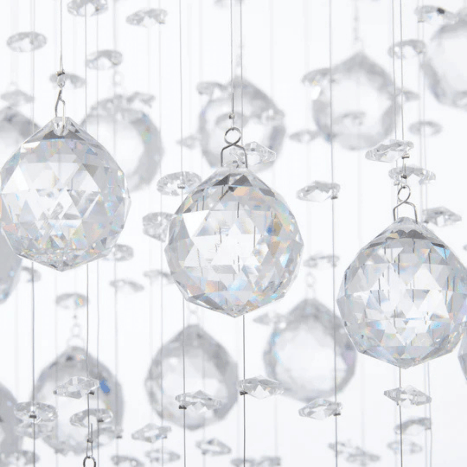 Crystal Double Helix Chandelier 7 Lights - Orvon Lighting