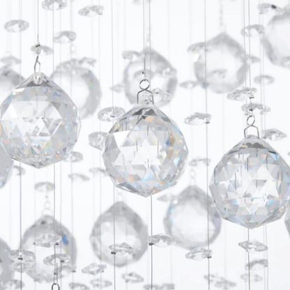 Crystal Double Helix Chandelier 7 Lights - Orvon Lighting